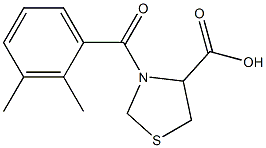 3-(2,3-dimethylbenzoyl)-1,3-thiazolidine-4-carboxylic acid 구조식 이미지