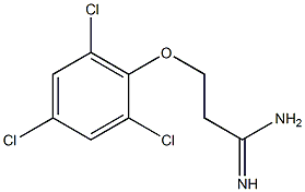 3-(2,4,6-trichlorophenoxy)propanimidamide Structure