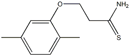 3-(2,5-dimethylphenoxy)propanethioamide Structure