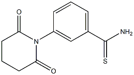 3-(2,6-dioxopiperidin-1-yl)benzene-1-carbothioamide 구조식 이미지