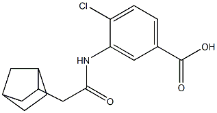 3-(2-{bicyclo[2.2.1]heptan-2-yl}acetamido)-4-chlorobenzoic acid 구조식 이미지