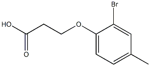 3-(2-bromo-4-methylphenoxy)propanoic acid 구조식 이미지