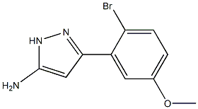 3-(2-bromo-5-methoxyphenyl)-1H-pyrazol-5-amine Structure