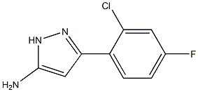 3-(2-chloro-4-fluorophenyl)-1H-pyrazol-5-amine Structure