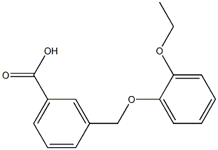 3-(2-ethoxyphenoxymethyl)benzoic acid Structure