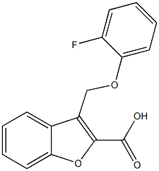 3-(2-fluorophenoxymethyl)-1-benzofuran-2-carboxylic acid 구조식 이미지