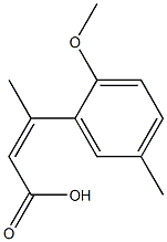 3-(2-methoxy-5-methylphenyl)but-2-enoic acid Structure