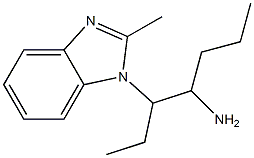 3-(2-methyl-1H-1,3-benzodiazol-1-yl)heptan-4-amine Structure