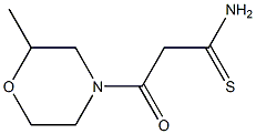 3-(2-methylmorpholin-4-yl)-3-oxopropanethioamide 구조식 이미지