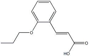 3-(2-propoxyphenyl)prop-2-enoic acid 구조식 이미지