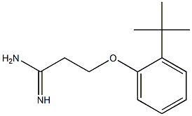 3-(2-tert-butylphenoxy)propanimidamide 구조식 이미지