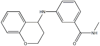 3-(3,4-dihydro-2H-1-benzopyran-4-ylamino)-N-methylbenzamide Structure