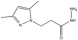 3-(3,5-dimethyl-1H-pyrazol-1-yl)propanehydrazide 구조식 이미지