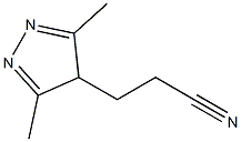 3-(3,5-dimethyl-4H-pyrazol-4-yl)propanenitrile 구조식 이미지