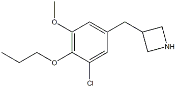 3-(3-chloro-5-methoxy-4-propoxybenzyl)azetidine Structure