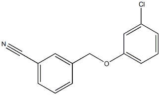 3-(3-chlorophenoxymethyl)benzonitrile Structure