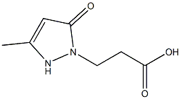 3-(3-methyl-5-oxo-2,5-dihydro-1H-pyrazol-1-yl)propanoic acid 구조식 이미지