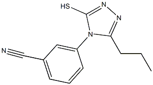 3-(3-propyl-5-sulfanyl-4H-1,2,4-triazol-4-yl)benzonitrile Structure