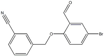 3-(4-bromo-2-formylphenoxymethyl)benzonitrile Structure