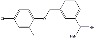 3-(4-chloro-2-methylphenoxymethyl)benzene-1-carboximidamide 구조식 이미지