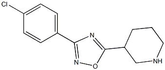 3-(4-chlorophenyl)-5-(piperidin-3-yl)-1,2,4-oxadiazole Structure