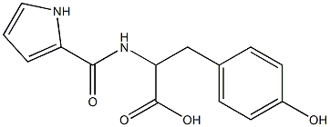 3-(4-hydroxyphenyl)-2-(1H-pyrrol-2-ylformamido)propanoic acid 구조식 이미지