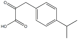 3-(4-isopropylphenyl)-2-oxopropanoic acid 구조식 이미지