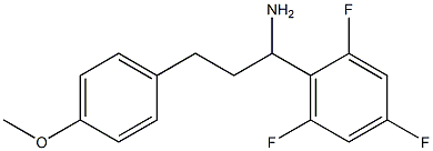 3-(4-methoxyphenyl)-1-(2,4,6-trifluorophenyl)propan-1-amine Structure