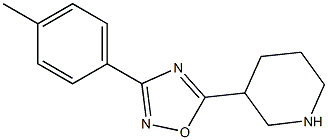 3-(4-methylphenyl)-5-(piperidin-3-yl)-1,2,4-oxadiazole 구조식 이미지