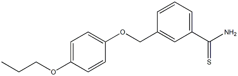 3-(4-propoxyphenoxymethyl)benzene-1-carbothioamide Structure