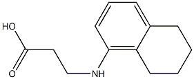 3-(5,6,7,8-tetrahydronaphthalen-1-ylamino)propanoic acid Structure