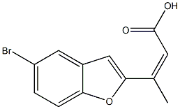 3-(5-bromo-1-benzofuran-2-yl)but-2-enoic acid Structure