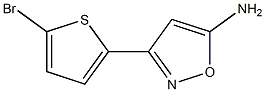 3-(5-bromothiophen-2-yl)-1,2-oxazol-5-amine 구조식 이미지