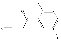 3-(5-chloro-2-fluorophenyl)-3-oxopropanenitrile Structure