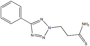 3-(5-phenyl-2H-1,2,3,4-tetrazol-2-yl)propanethioamide 구조식 이미지