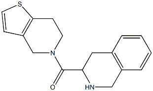 3-(6,7-dihydrothieno[3,2-c]pyridin-5(4H)-ylcarbonyl)-1,2,3,4-tetrahydroisoquinoline 구조식 이미지