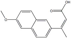 3-(6-methoxynaphthalen-2-yl)but-2-enoic acid Structure