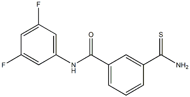 3-(aminocarbonothioyl)-N-(3,5-difluorophenyl)benzamide Structure