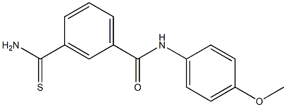 3-(aminocarbonothioyl)-N-(4-methoxyphenyl)benzamide Structure