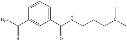 3-(aminocarbonothioyl)-N-[3-(dimethylamino)propyl]benzamide 구조식 이미지
