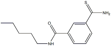 3-(aminocarbonothioyl)-N-pentylbenzamide 구조식 이미지