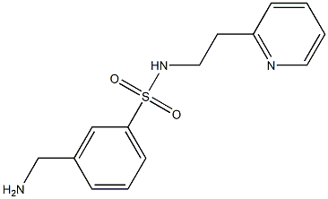 3-(aminomethyl)-N-(2-pyridin-2-ylethyl)benzenesulfonamide Structure