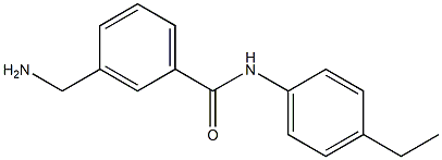 3-(aminomethyl)-N-(4-ethylphenyl)benzamide 구조식 이미지