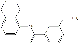 3-(aminomethyl)-N-(5,6,7,8-tetrahydronaphthalen-1-yl)benzamide 구조식 이미지
