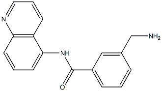 3-(aminomethyl)-N-(quinolin-5-yl)benzamide 구조식 이미지