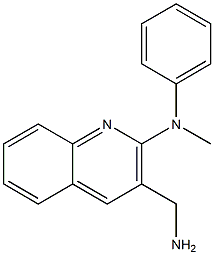 3-(aminomethyl)-N-methyl-N-phenylquinolin-2-amine 구조식 이미지