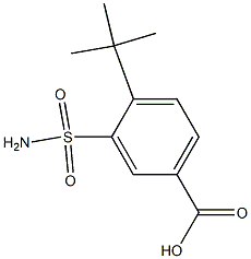 3-(aminosulfonyl)-4-tert-butylbenzoic acid Structure