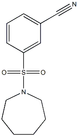 3-(azepan-1-ylsulfonyl)benzonitrile Structure