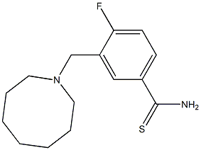 3-(azocan-1-ylmethyl)-4-fluorobenzene-1-carbothioamide Structure