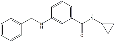 3-(benzylamino)-N-cyclopropylbenzamide Structure